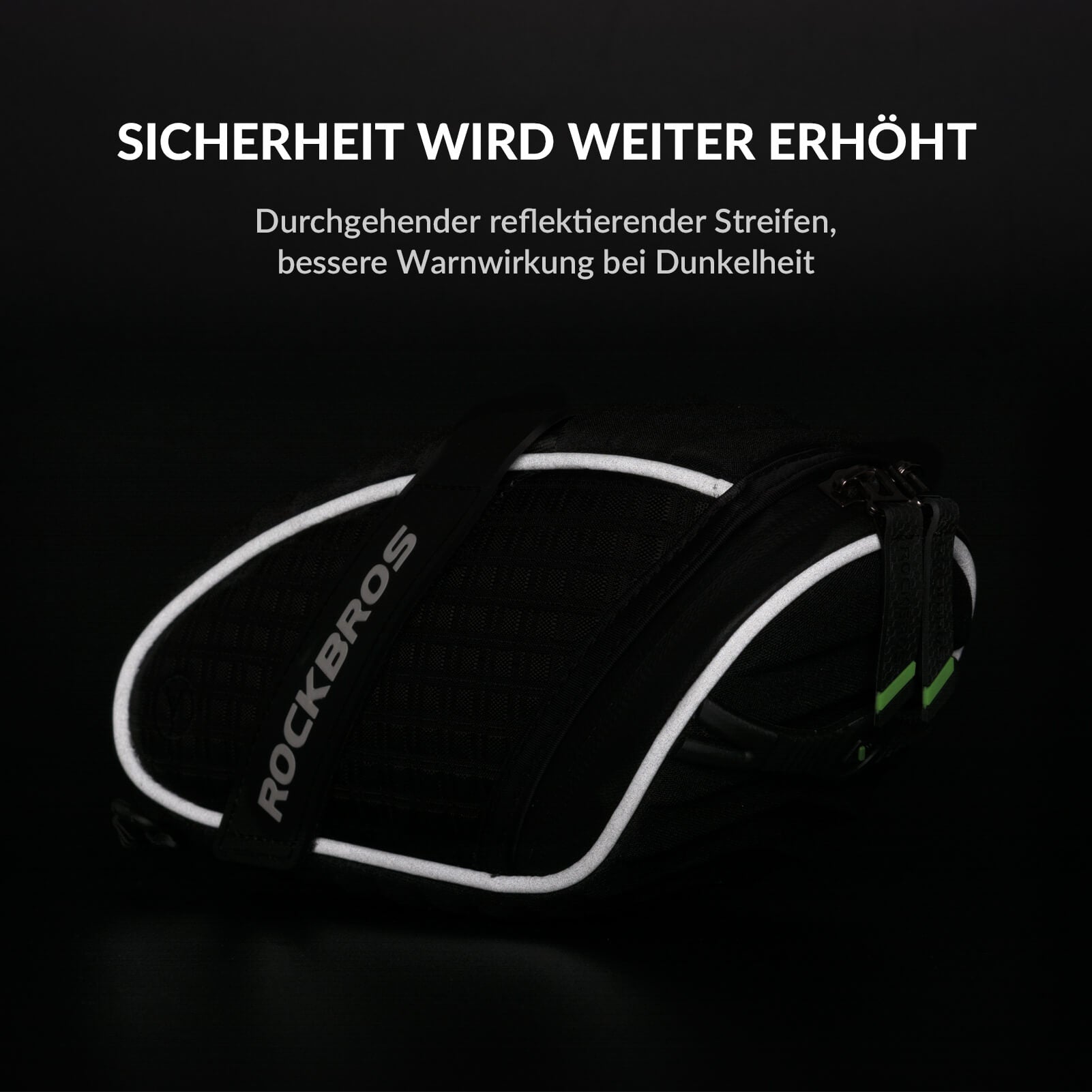 ROCKBROS Satteltaschen Fahrradsitz Taschen mit Rücklichthalter 1L
