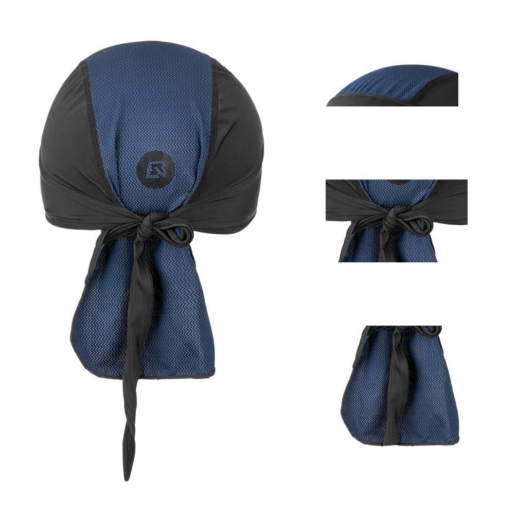 ROCKBROS Schnelltrocknend Kopftuch für Damen und Herren Schwarz/Blau
