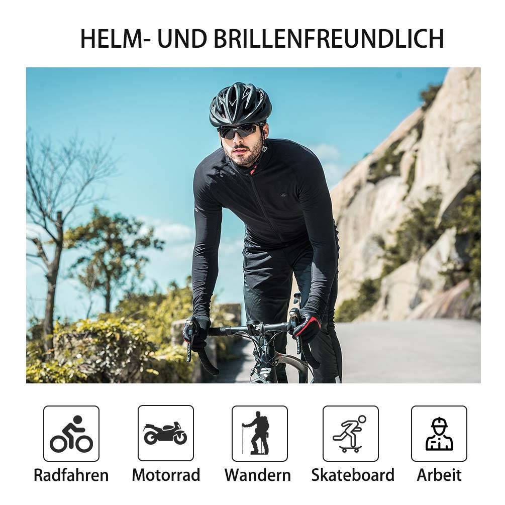 ROCKBROS Schnelltrocknend Kopftuch für Damen und Herren Schwarz/Blau