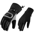 ROCKBROS Skihandschuhe 2 in 1 Winddicht Warme Handschuhe Schwarz M-2XL