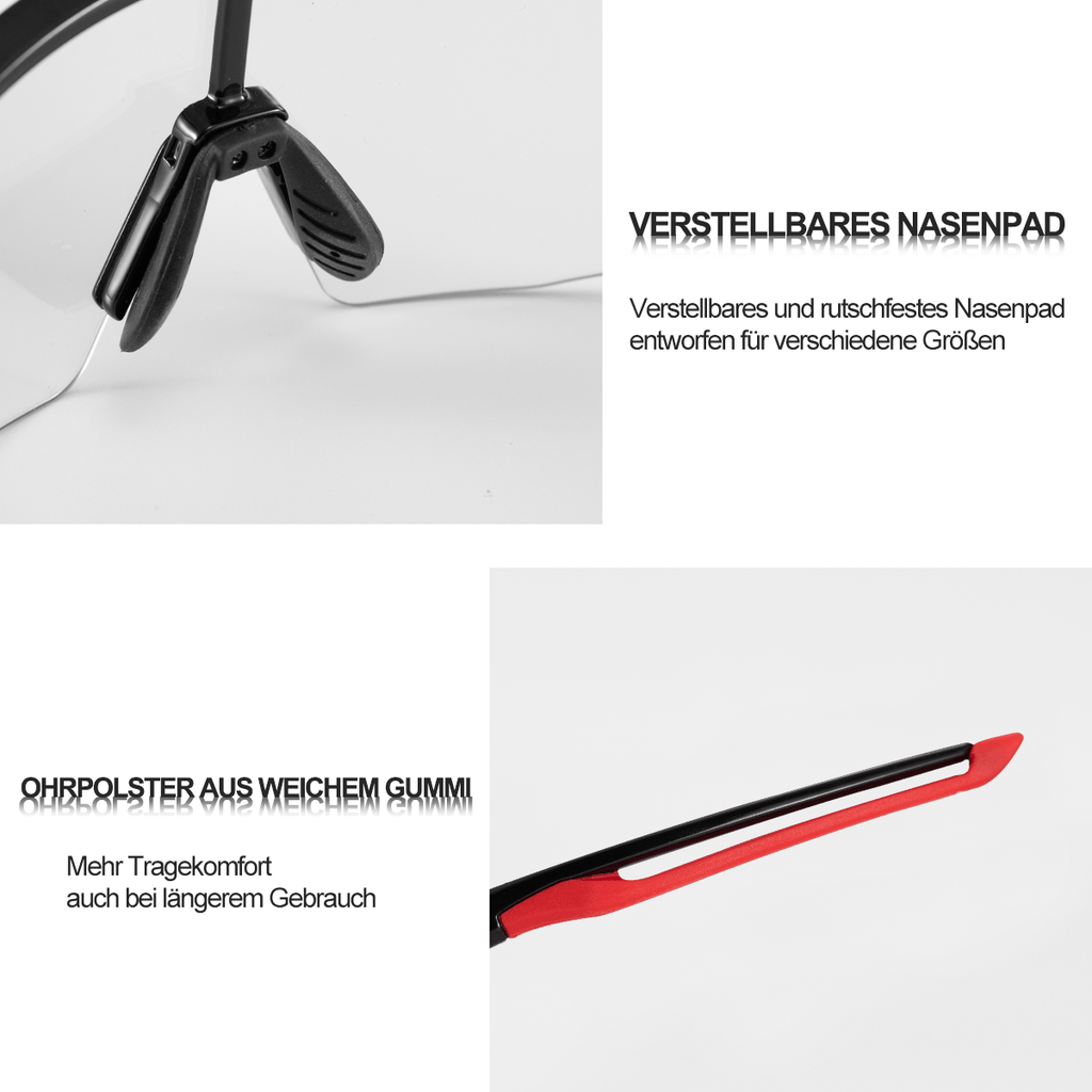 Unisex Fahrrad-Sonnenbrille mit Starkem UV-Schutz
