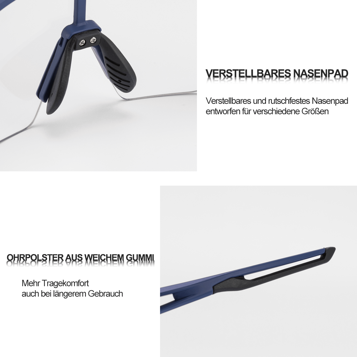 Unisex Fahrrad-Sonnenbrille mit Starkem UV-Schutz