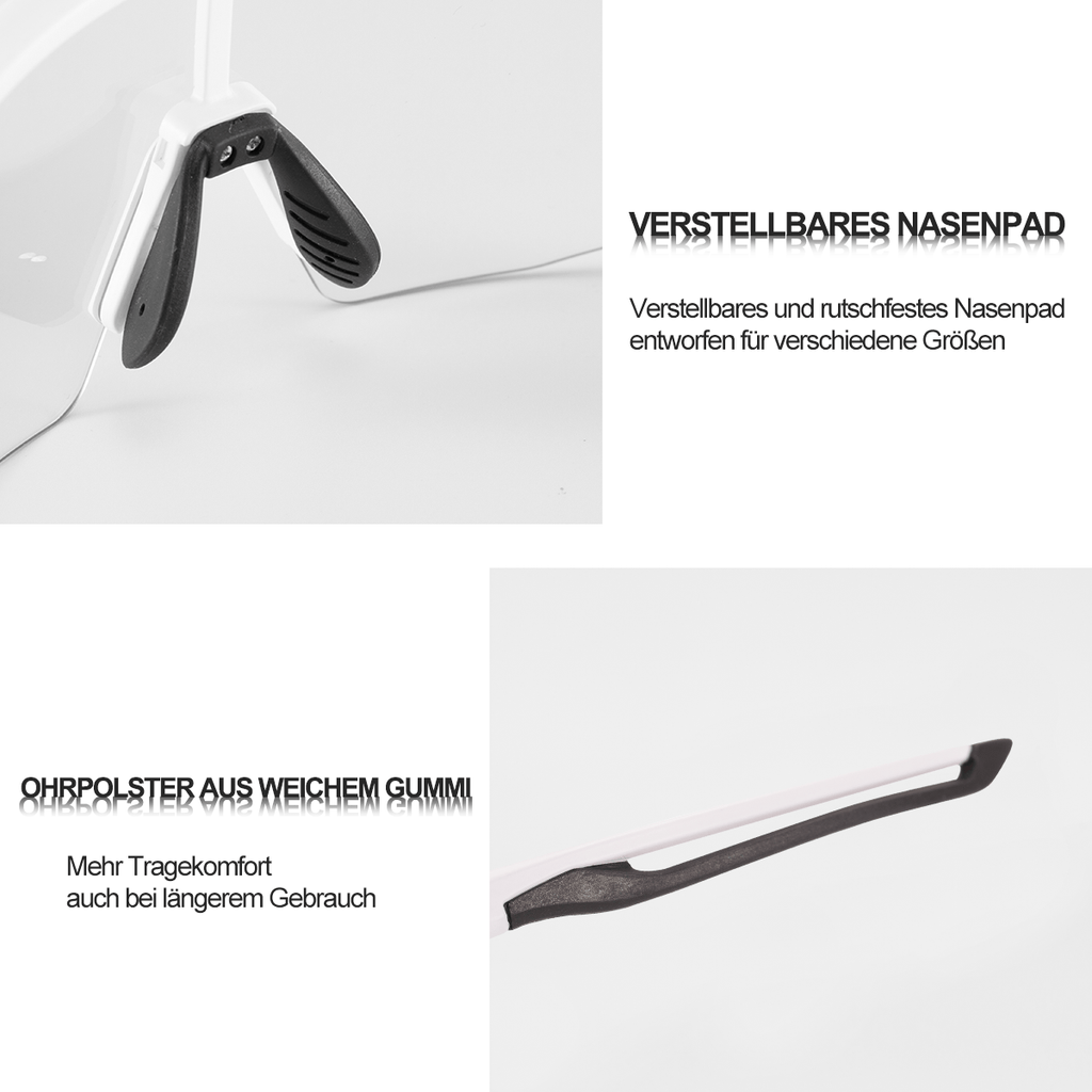 Unisex Fahrrad-Sonnenbrille mit Starkem UV-Schutz