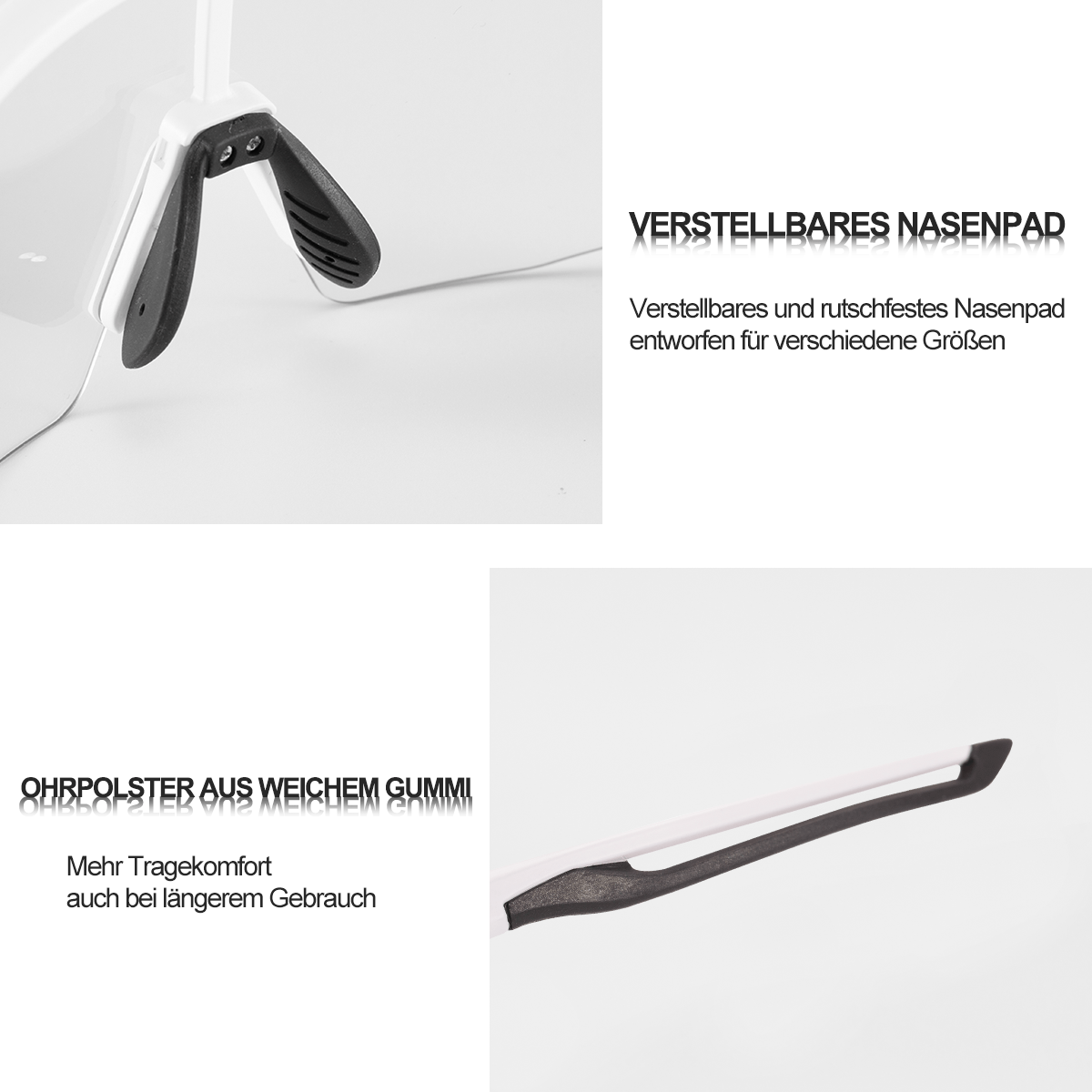 Unisex Fahrrad-Sonnenbrille mit Starkem UV-Schutz