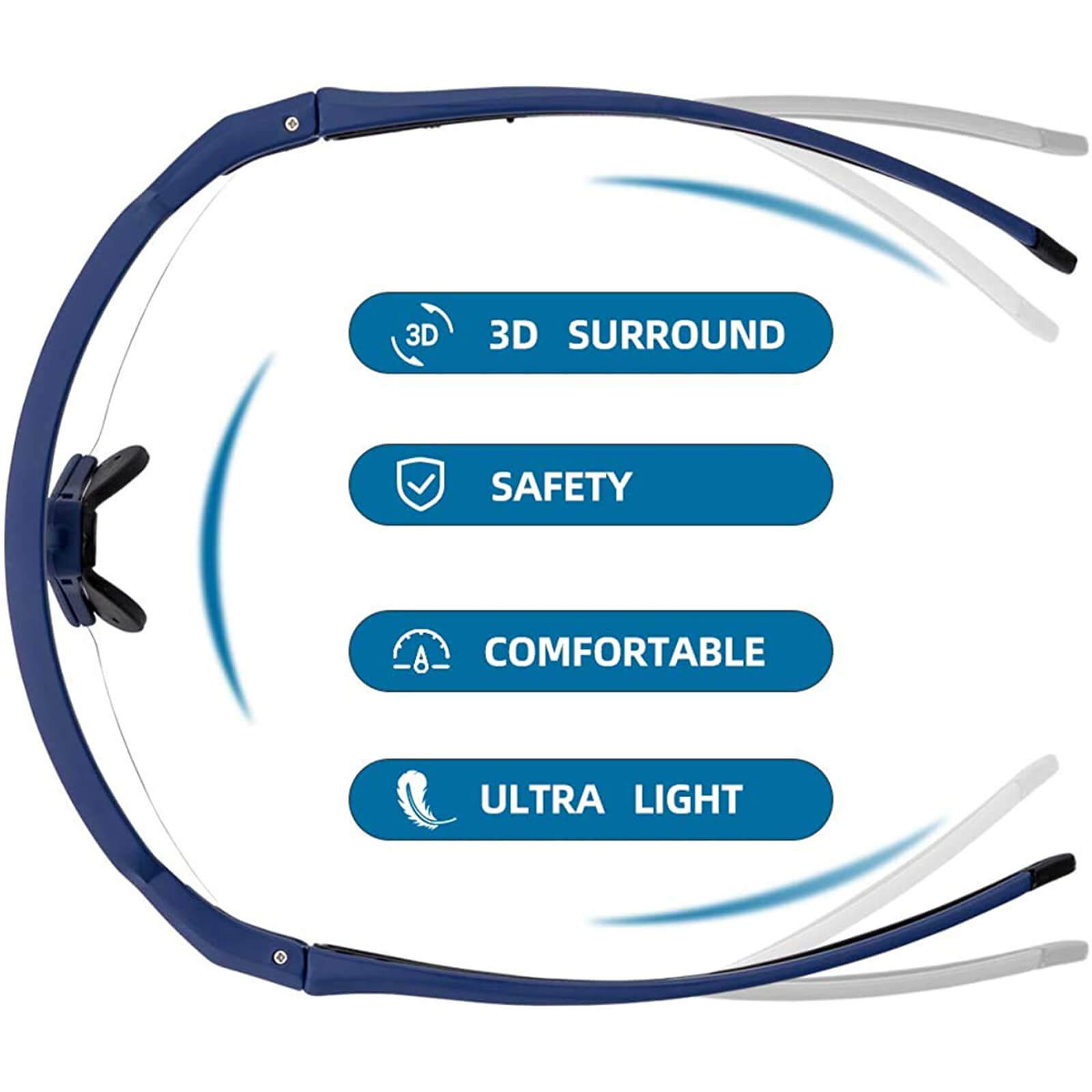 Unisex Fahrrad-Sonnenbrille mit Starkem UV-Schutz