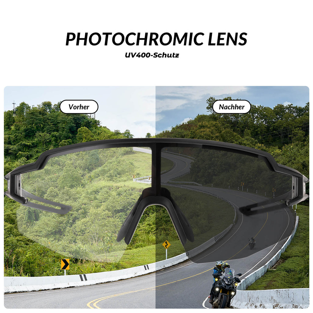 Unisex Fahrrad-Sonnenbrille mit Starkem UV-Schutz