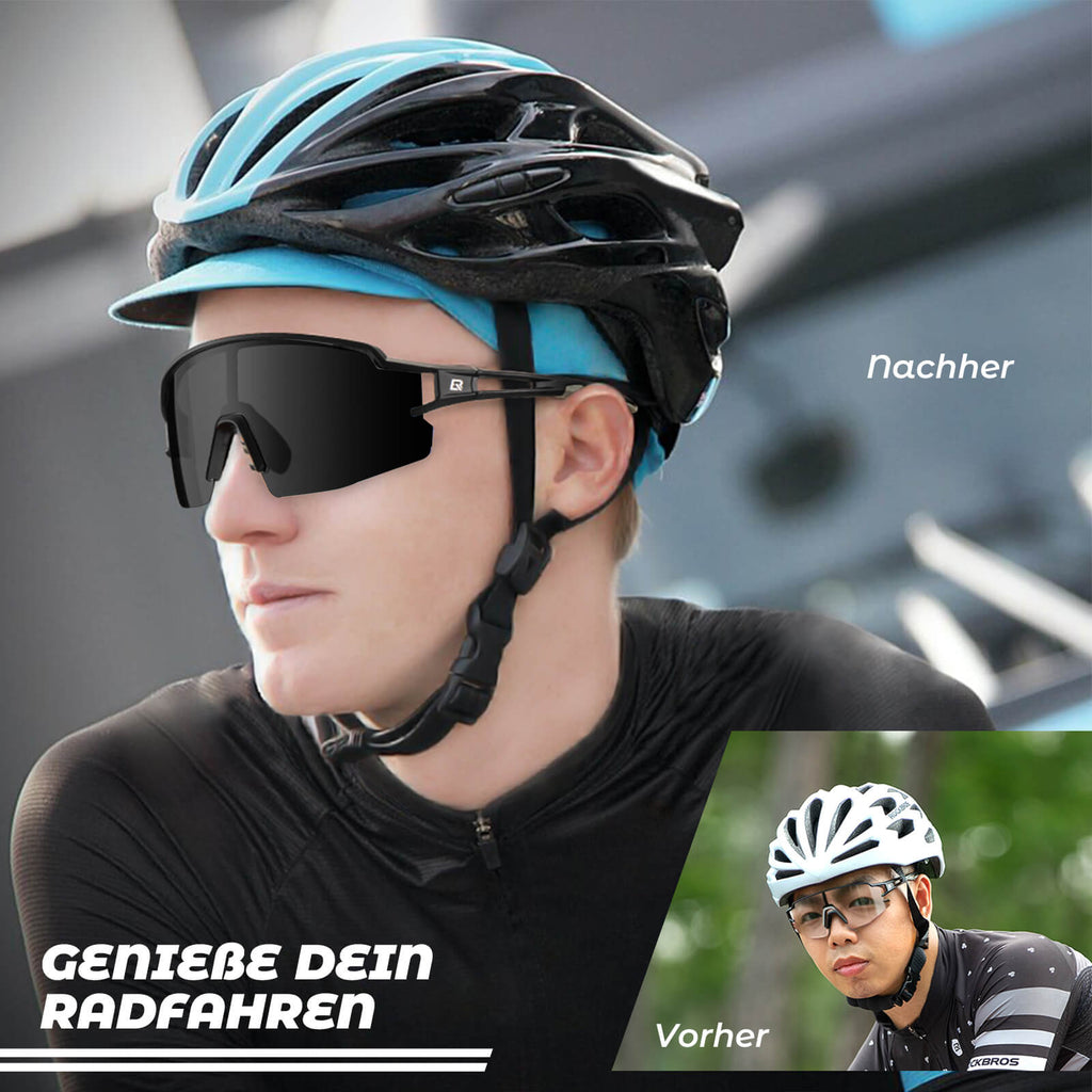 Unisex Fahrrad-Sonnenbrille mit Starkem UV-Schutz