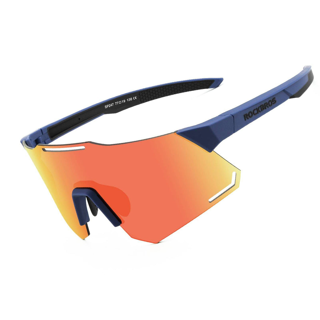 ROCKBROS Sonnenbrille UV400 Schutz Radsportbrille für Damen/ Herren