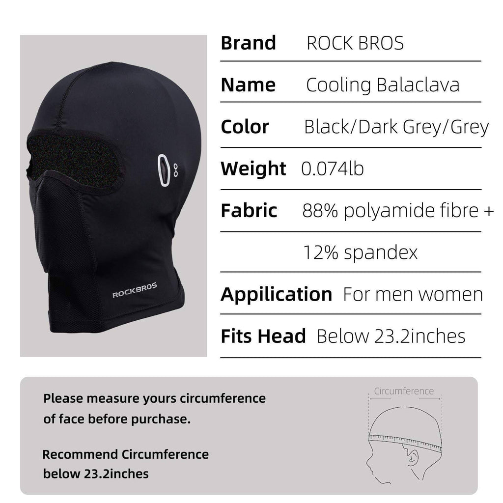 ROCKBROS Sturmhaube Bandana UPF 50+ Elastisch Multifunktionstuch Unisex