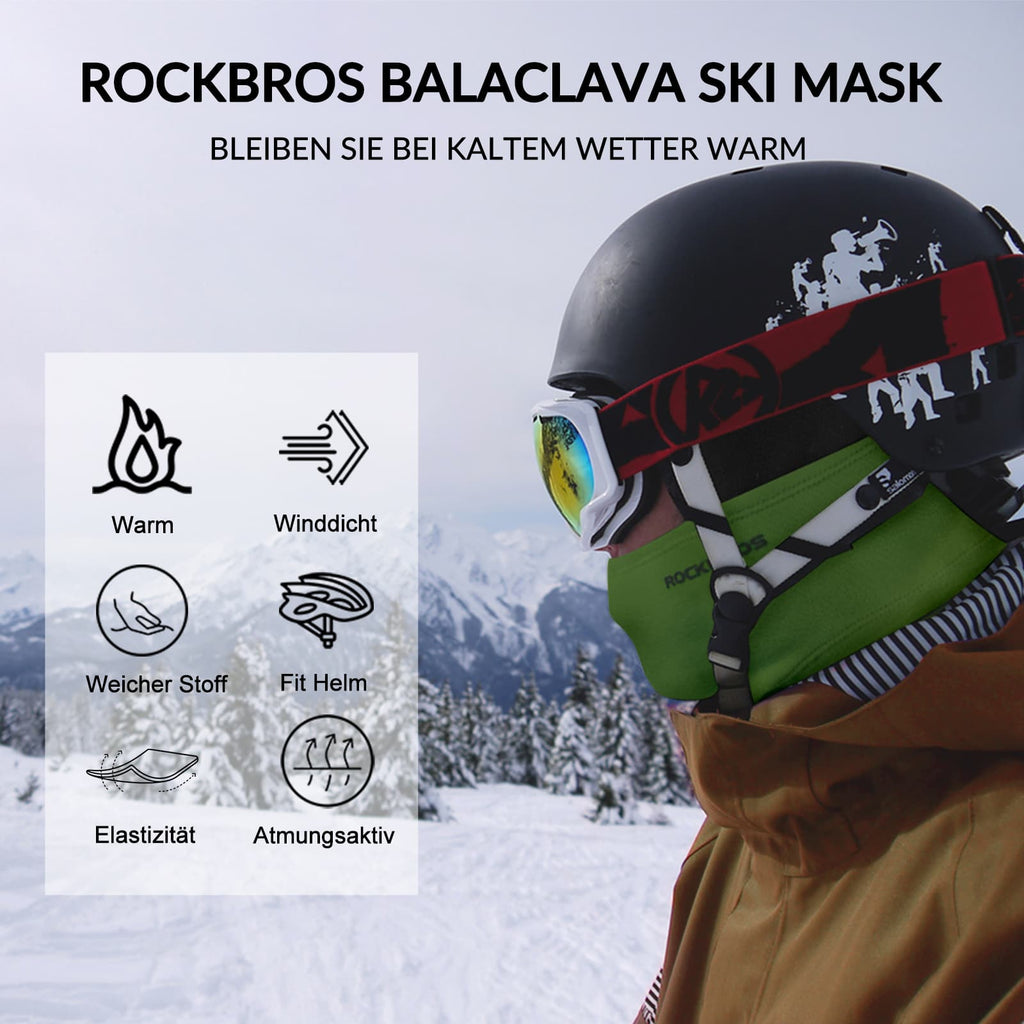 ROCKBROS Sturmhaube 2er Set Herbst Winter Balaclava für Outdoorsports Unisex