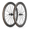 ROCKBROS T700 Carbon Laufradsatz 55mm Scheibenbremse Steckachse Laufrad Set für Rennrad Inklusive Vakuum-Reifenkissen