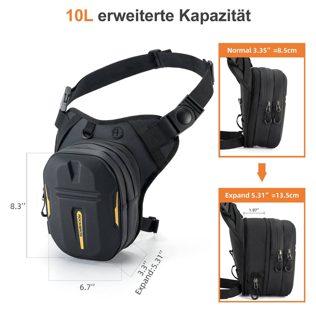 ROCKBROS Tankrucksack Magnet Motorrad Beintasche mit Schultertragegurt