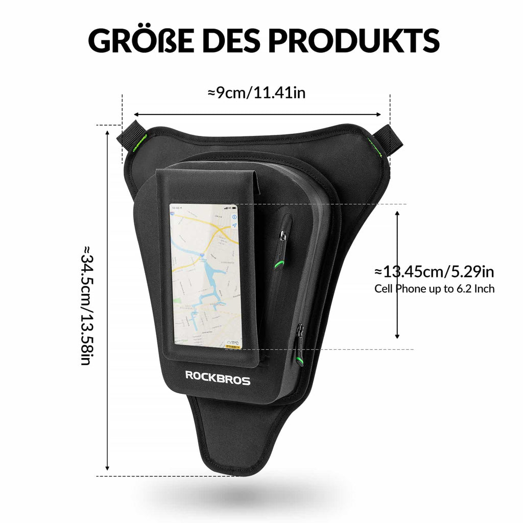 ROCKBROS Tankrucksack Motorrad Beintasche mit Magnetische-Absaugung