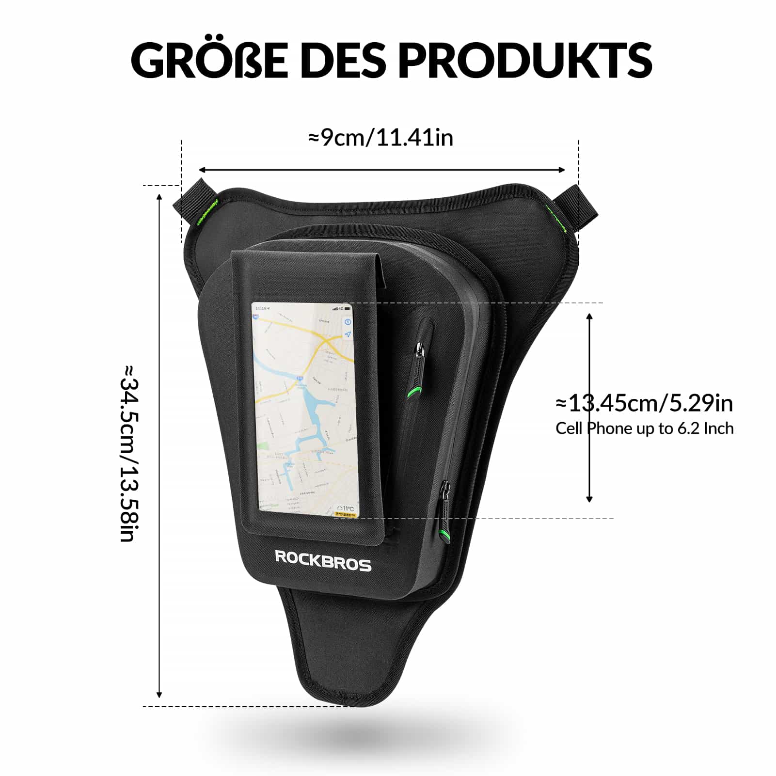 ROCKBROS Tankrucksack Motorrad Beintasche mit Magnetische-Absaugung
