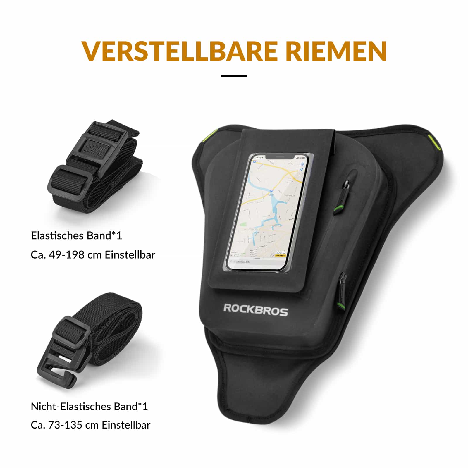 ROCKBROS Tankrucksack Motorrad Beintasche mit Magnetische-Absaugung