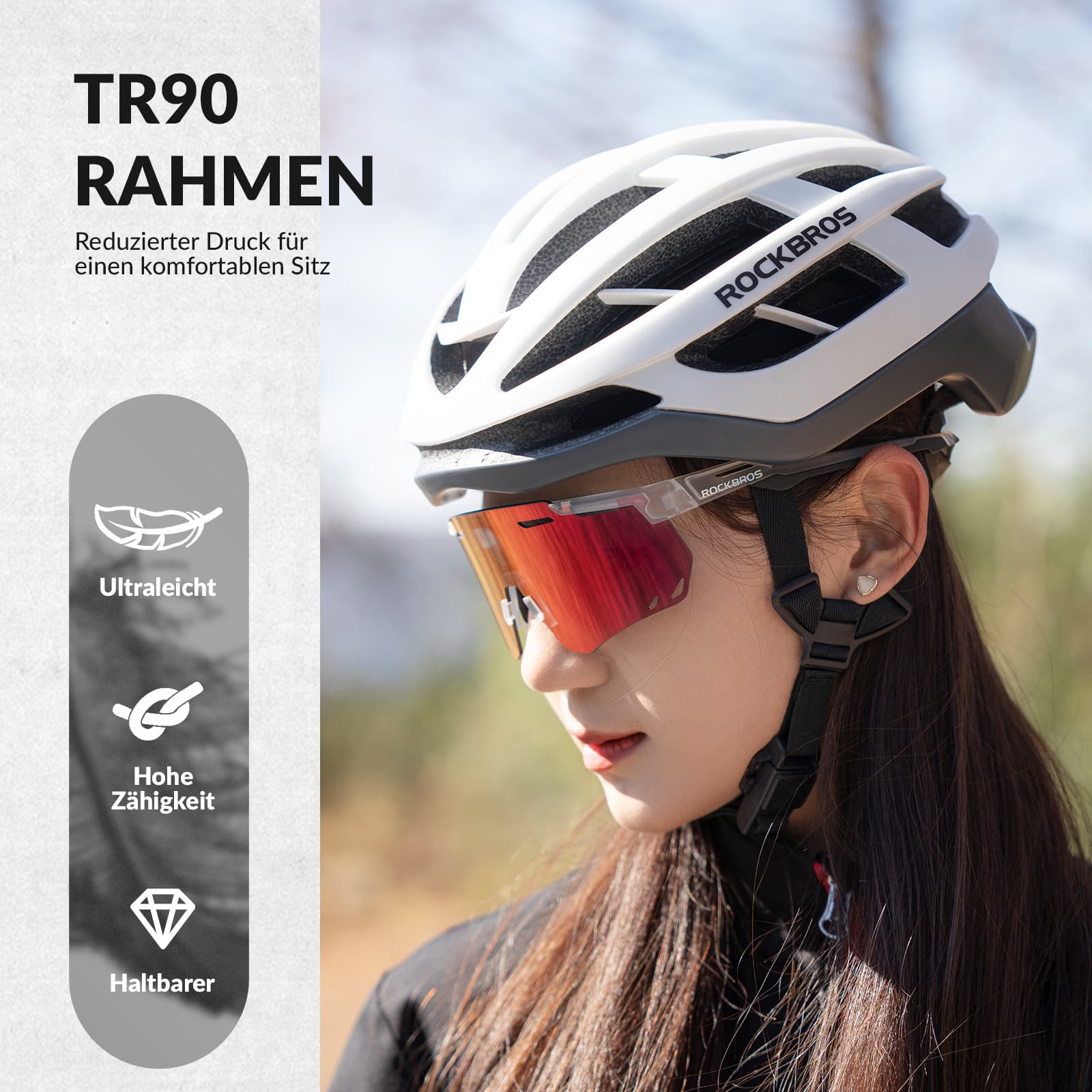 Ultraleichte und Selbsttönende Fahrradbrille (UV400)