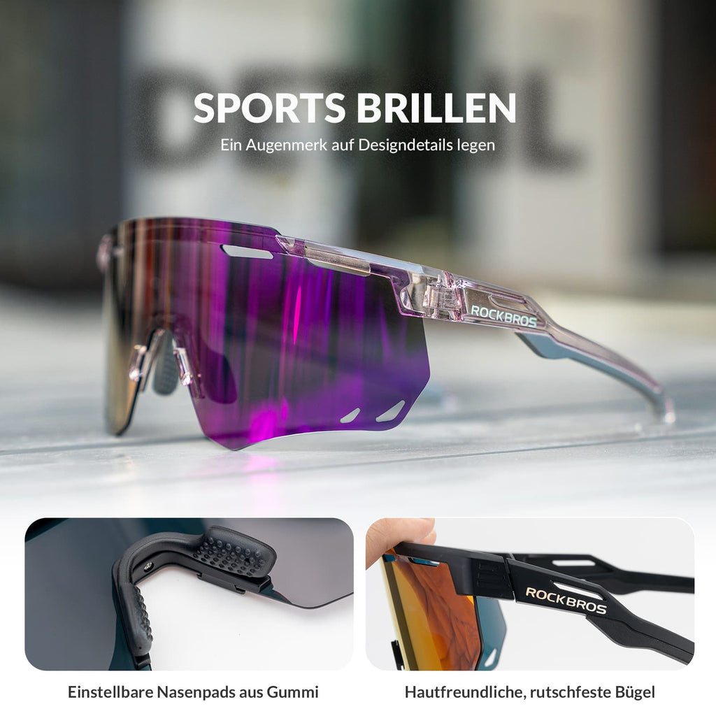 Ultraleichte und Selbsttönende Fahrradbrille (UV400)