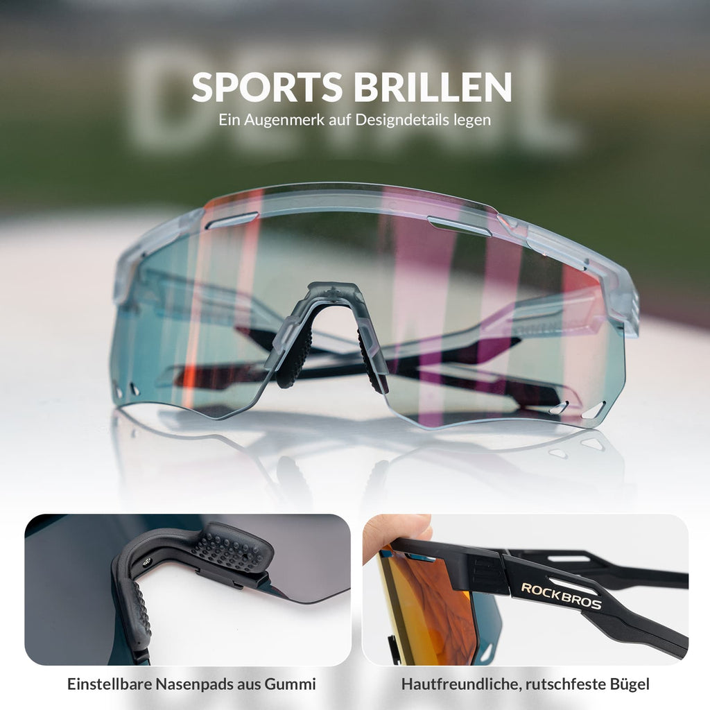 Ultraleichte und Selbsttönende Fahrradbrille (UV400)