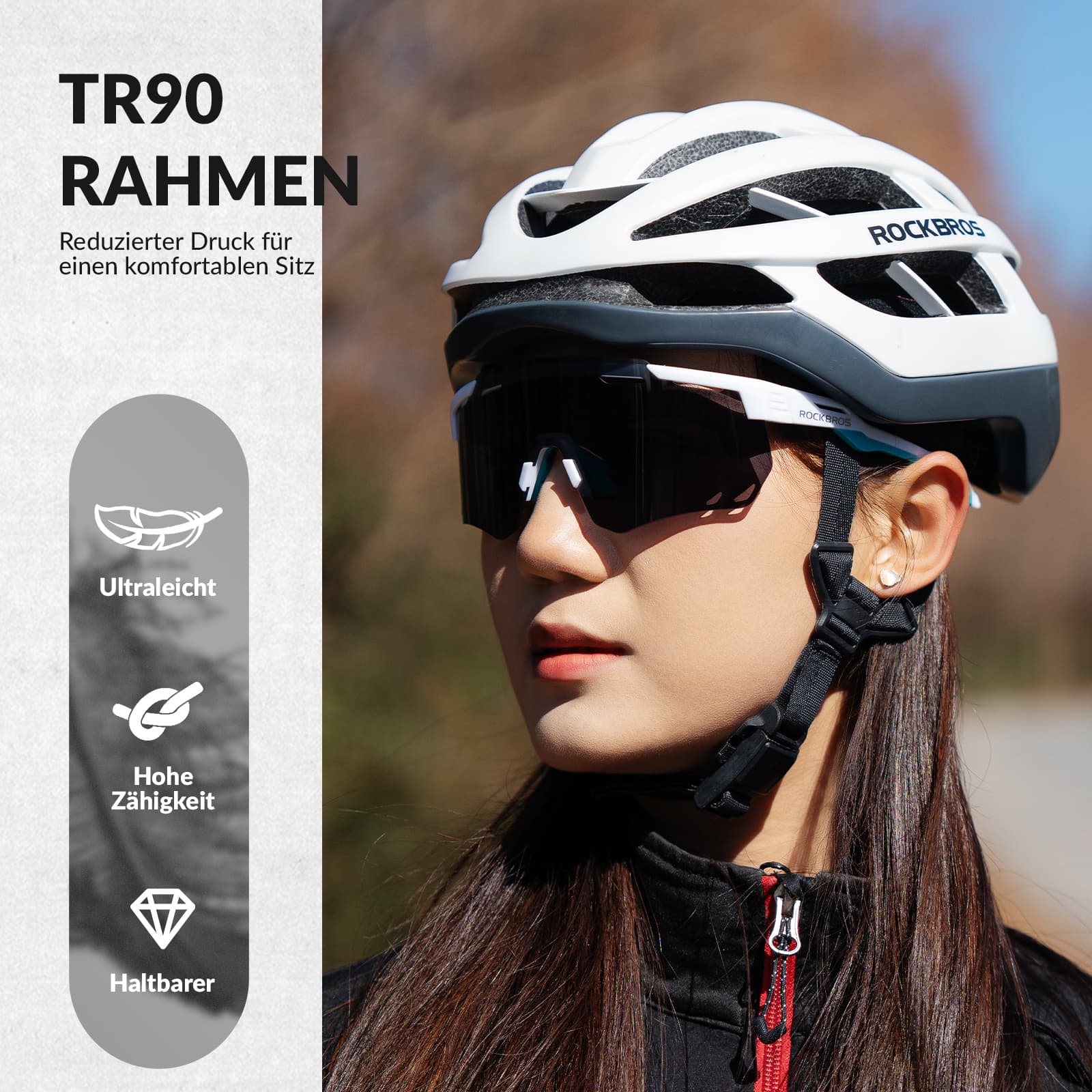 Ultraleichte und Selbsttönende Fahrradbrille (UV400)