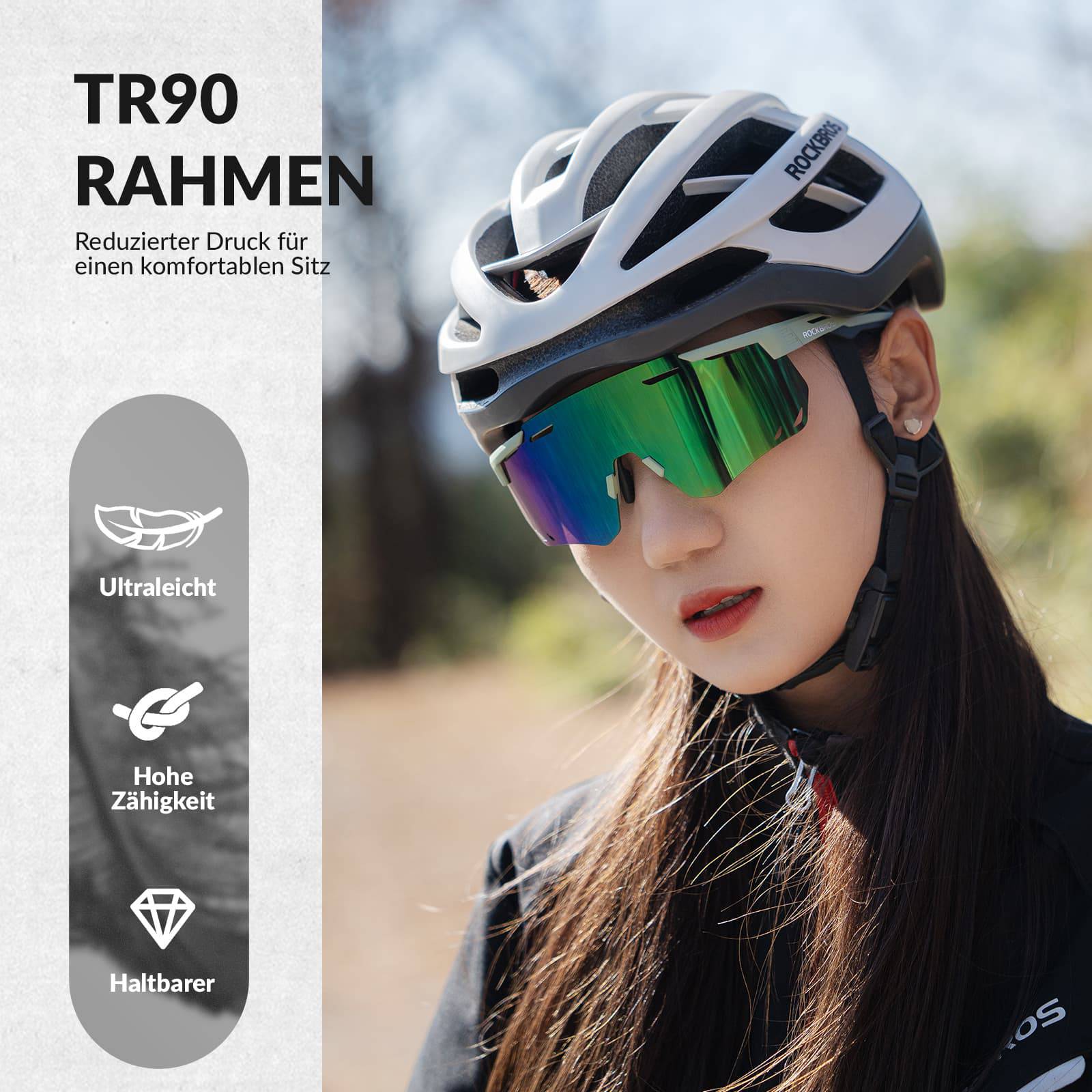 Ultraleichte und Selbsttönende Fahrradbrille (UV400)