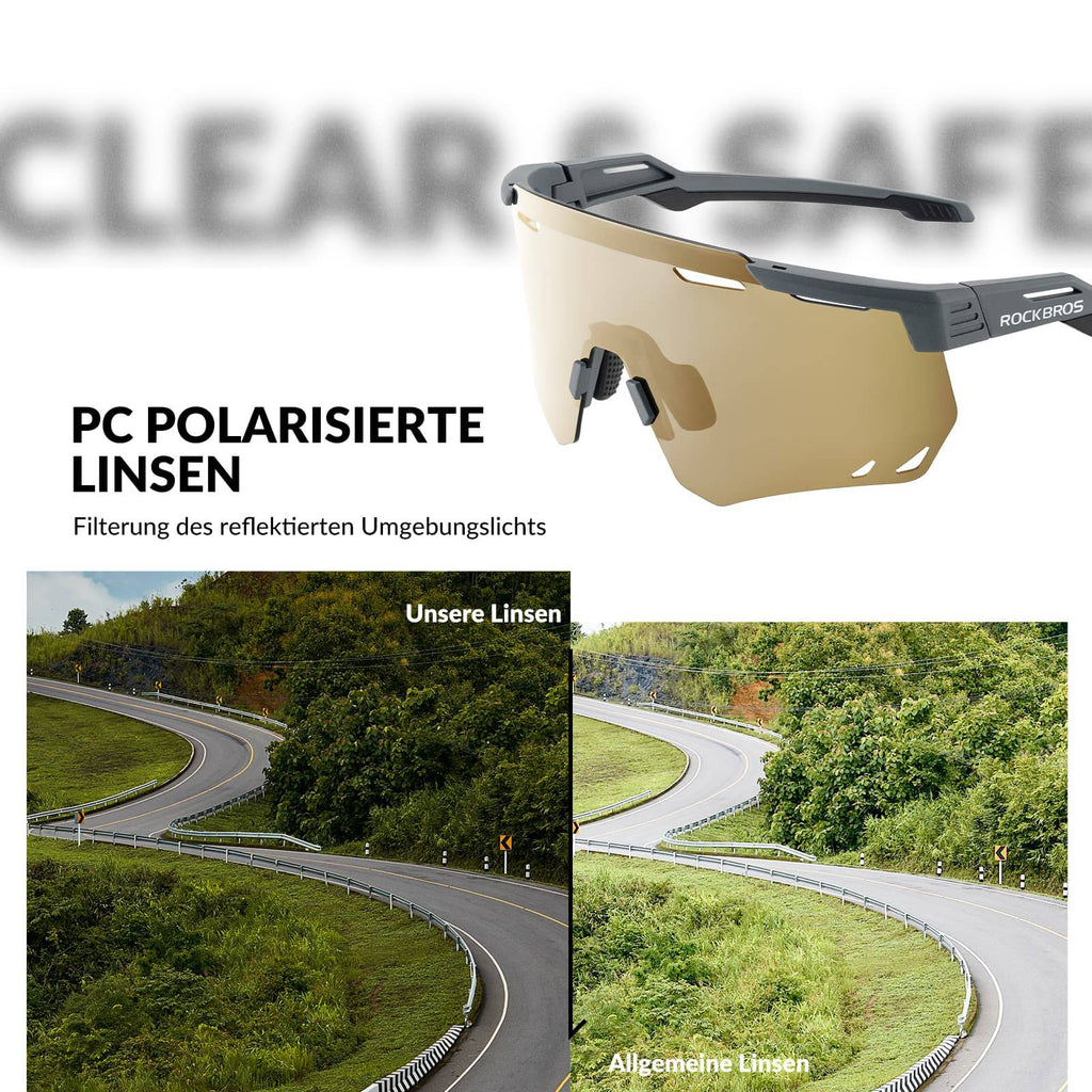 Ultraleichte und Selbsttönende Fahrradbrille (UV400)