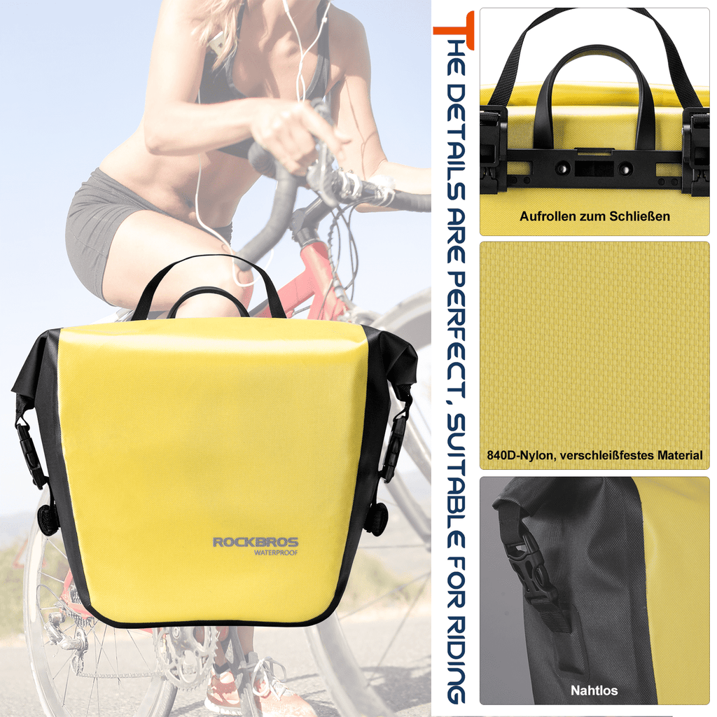 ROCKBROS Wasserdichte Gepäckträgertasche 12-16L