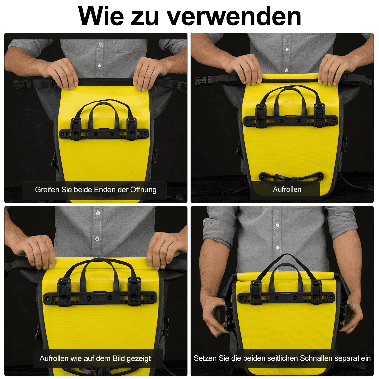 ROCKBROS Wasserdichte Gepäckträgertasche 12-16L