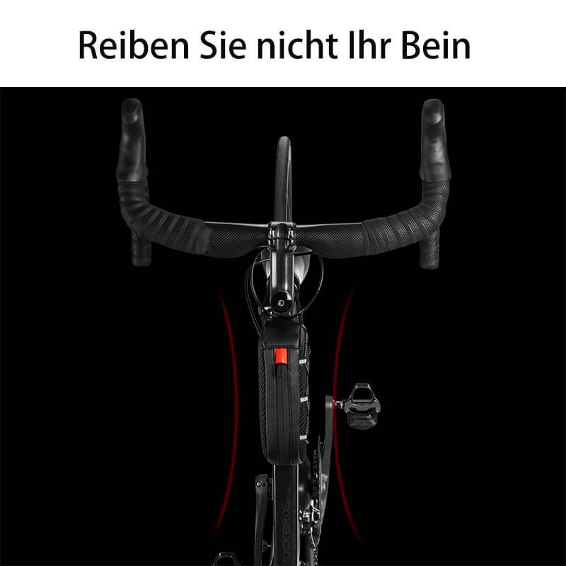 ROCKBROS Wasserdichte Rahmentasche Oberrohrtasche Schwarz 1L