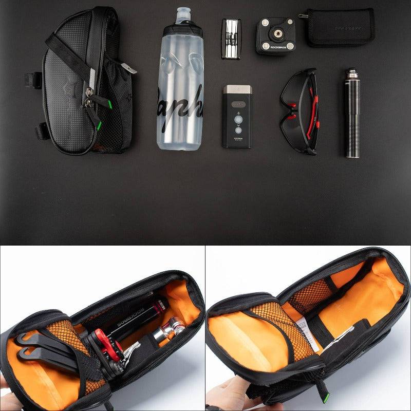 ROCKBROS wasserdichte Satteltasche mit Flaschenhalter für MTB Rennrad