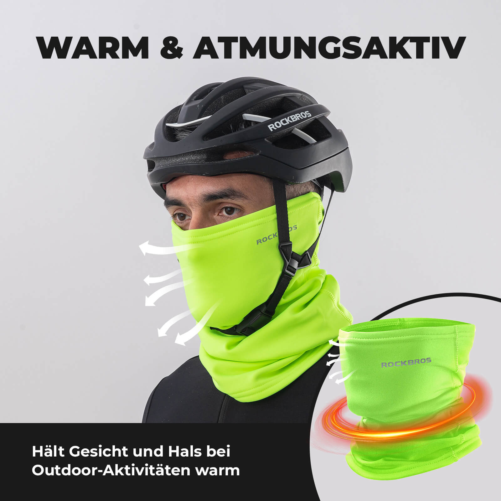 ROCKBROS Winter Halbe Balaclavas Multifunktion Atmungsaktiv Gesichtsbedeckung