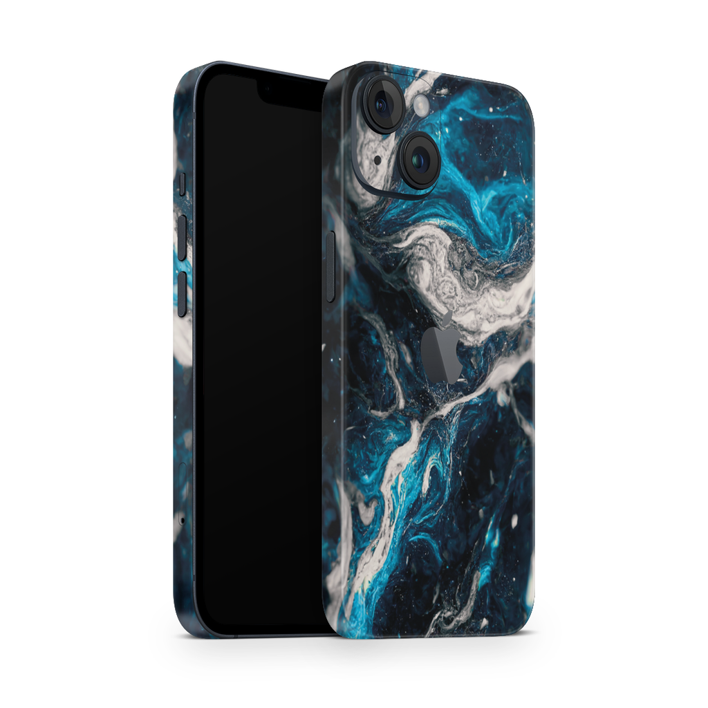 iPhone 14 Plus Skin Blue Silver