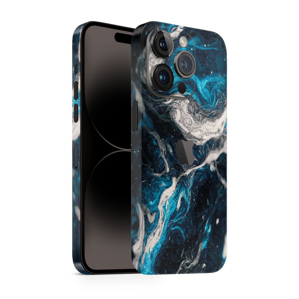 iPhone 16 Pro Skin Blue Silver