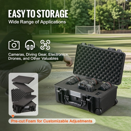 Weatherproof Hard Case, Heavy Duty Protective Dry Box Case with