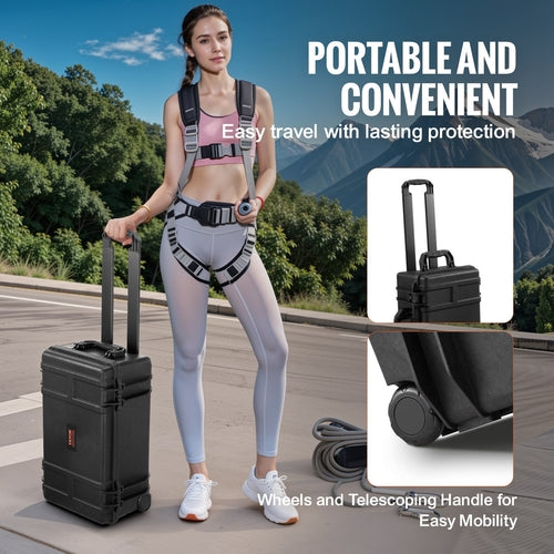 Weatherproof Hard Case, Heavy Duty Protective Dry Box Case with